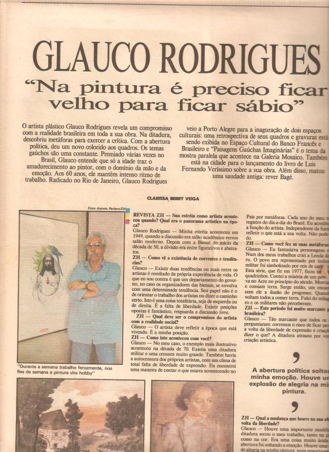 O ARTISTA Glauco Rodrigues