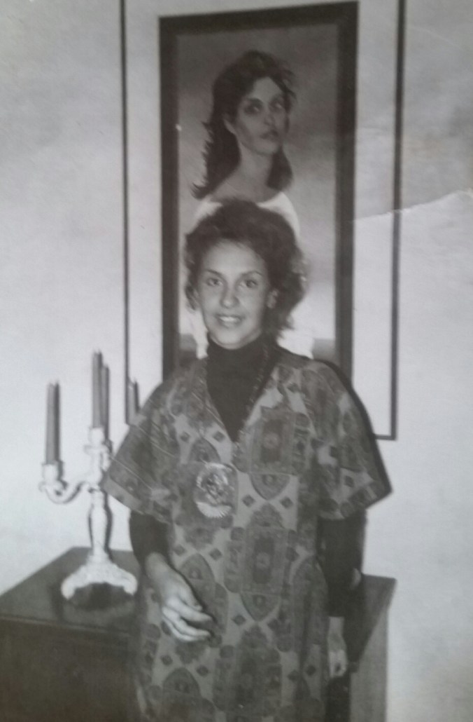 Eu e o quadro do Carmélio Cruz