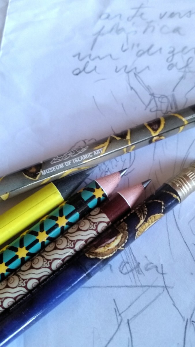 os lápis do museu lindosss