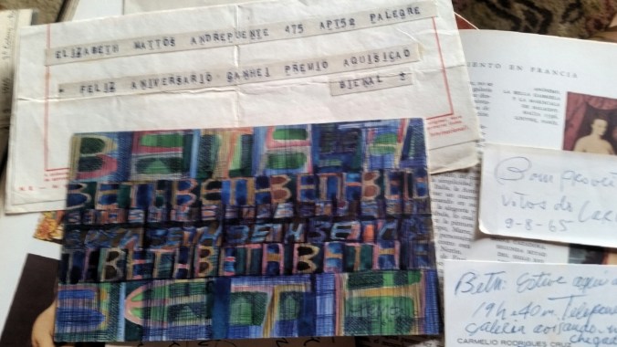 o cartão amoroso em tons de azul